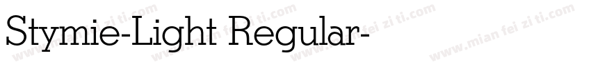 Stymie-Light Regular字体转换